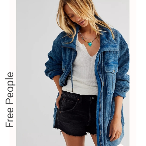 Free People × Luna Cozy Bomber Jacket